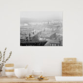 山・アダムスからのシンシナチの見解 ポスター (キッチン)