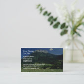 山、アルプス、フランスの花 名刺 (スタンド正面)