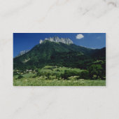 山、アルプス、フランスの花 名刺 (裏面)