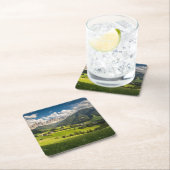 山 |イタリア,ドロミテス,フネス・バレー スクエアペーパーコースター (インサイチュ)