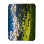 山 |イタリア，ドロミテス，フネス・バレー マグネット (縦)