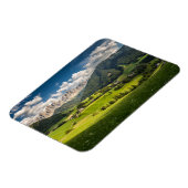 山 |イタリア，ドロミテス，フネス・バレー マグネット (左側)