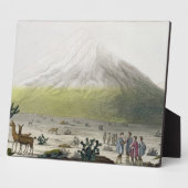 山、エクアドル、Chimborazo、「Le Costume Ancien」より フォトプラーク (側面)