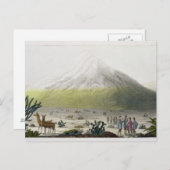 山、エクアドル、Chimborazo、「Le Costume Ancien」より ポストカード (正面/裏面)