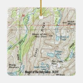 山・オブ・ホーリークロス・コロラド・フォーティナー セラミックオーナメント