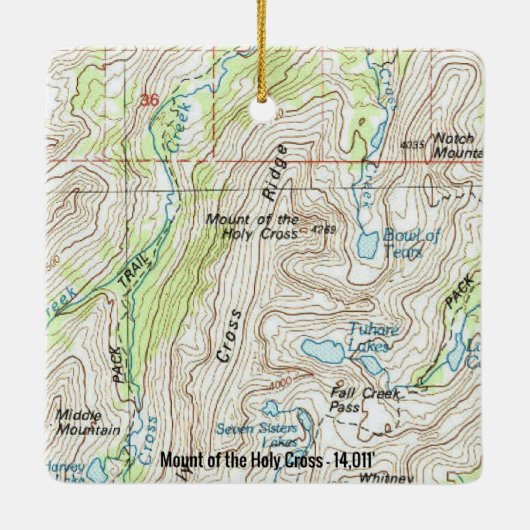 山・オブ・ホーリークロス・コロラド・フォーティナー セラミックオーナメント (裏面)