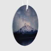 山 |オレゴン州オレゴンのフッド山ポートランド オーナメント (正面)