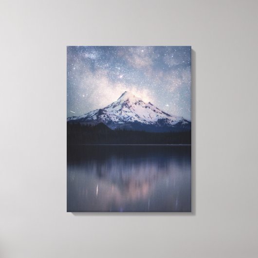 山 |オレゴン州オレゴンのフッド山ポートランド キャンバスプリント (正面)