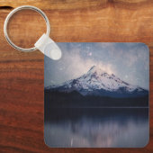山 |オレゴン州オレゴンのフッド山ポートランド キーホルダー (正面)