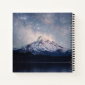 山 |オレゴン州オレゴンのフッド山ポートランド ノートブック (裏面)