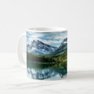 山  カナダのロッキー、アルバータ州（カナダ） コーヒーマグカップ