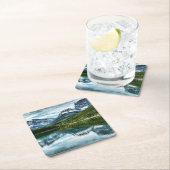 山 |カナダのロッキー、アルバータ州（カナダ） スクエアペーパーコースター (インサイチュ)