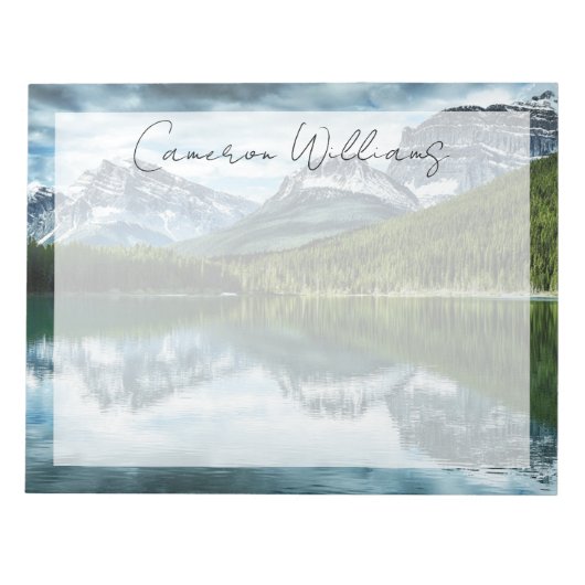 山 |カナダのロッキー、アルバータ州（カナダ） ノートパッド (正面)