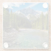 山 |カナディアンロッキー州バンフ国立公園 ガラスコースター (裏面)