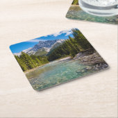 山 |カナディアンロッキー州バンフ国立公園 スクエアペーパーコースター (アングル)