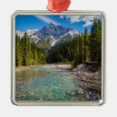 山 |カナディアンロッキー州バンフ国立公園 メタルオーナメント (正面)