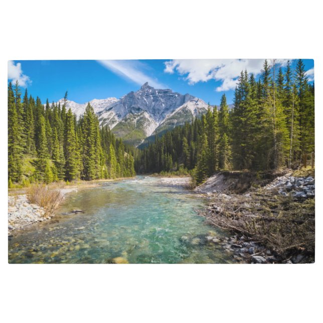 山 |カナディアンロッキー州バンフ国立公園 メタルプリント (正面)