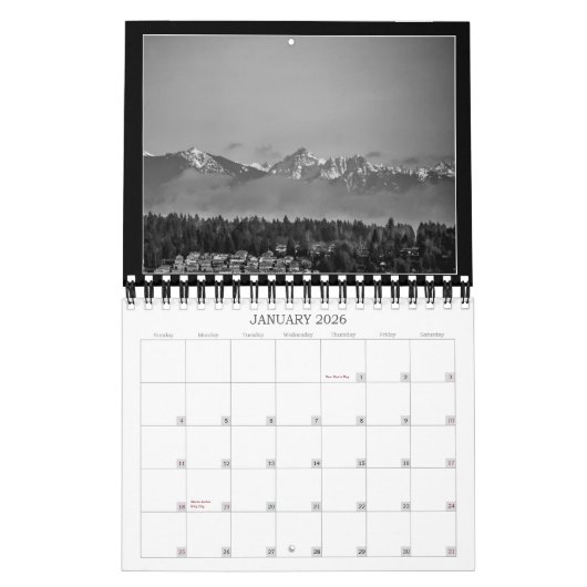 山 カレンダー (1月 2026)