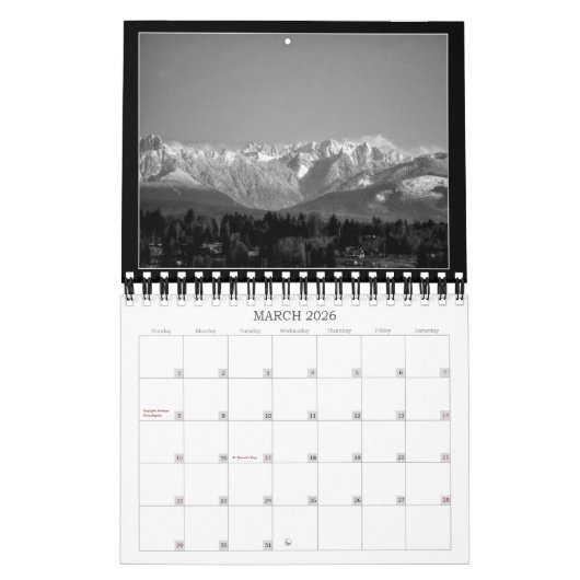 山 カレンダー (3月 2026)