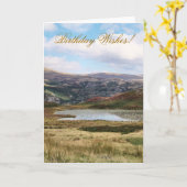 山 カード (黄色い花)