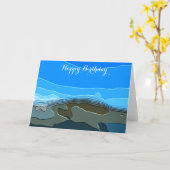 山 カード (黄色い花)