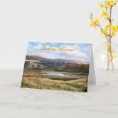 山 カード (黄色い花)