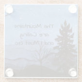 山 ガラスコースター (裏面)