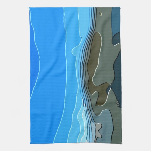 山 キッチンタオル (縦)