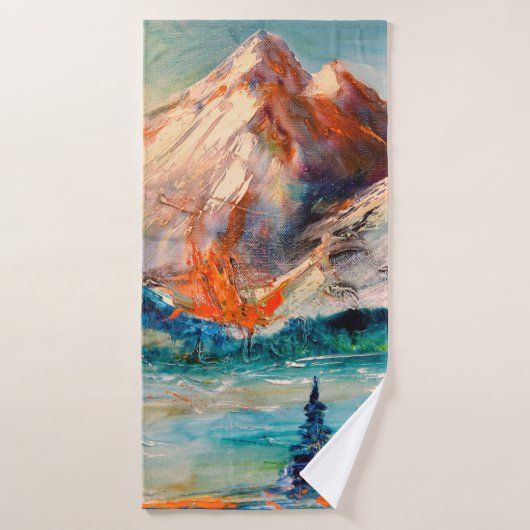 山、キャニオン。山頂、尾根、山 バスタオル (バスタオル)