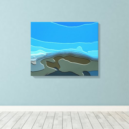 山 キャンバスプリント (インサイチュ (ウッドフロア))