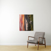 山 |キャンプ霧の日の出 タペストリー (インサイチュ)