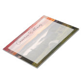 山 |キャンプ霧の日の出 ノートパッド (アングル)