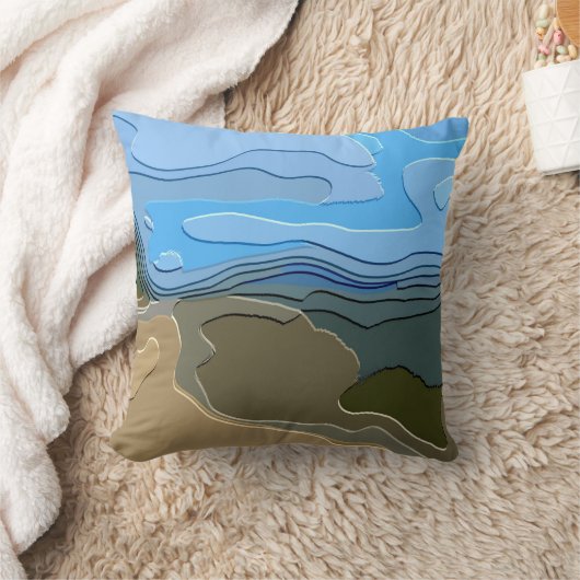 山 クッション (ブランケット)