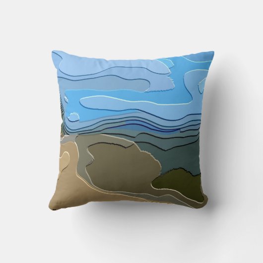 山 クッション (裏面)