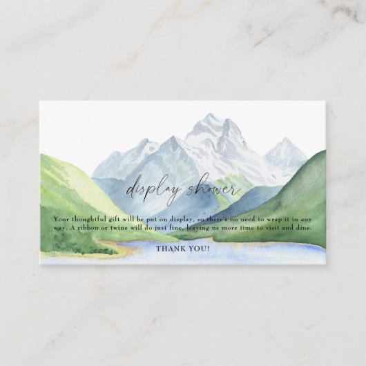 山 – シャワーを表示 エンクロージャーカード (正面)