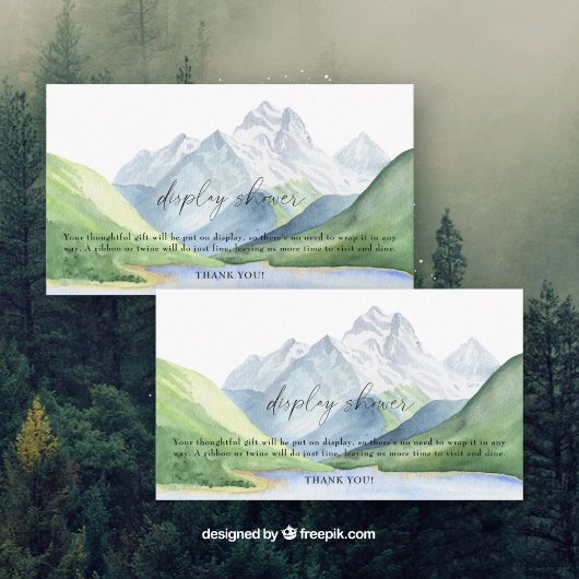 山 – シャワーを表示 エンクロージャーカード