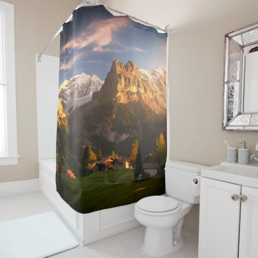 山 シャワーカーテン (インサイチュ)