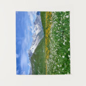 山 |スイスのアルプスバレー春 タペストリー (正面)