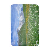 山 |スイスのアルプスバレー春 バスマット (正面縦)