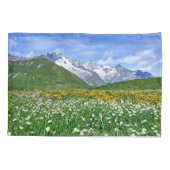 山 |スイスのアルプスバレー春 枕カバー (裏面)