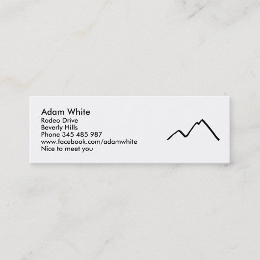 山 スキニー名刺 (正面)