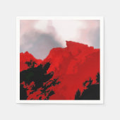 山 スタンダードカクテルナプキン (正面)