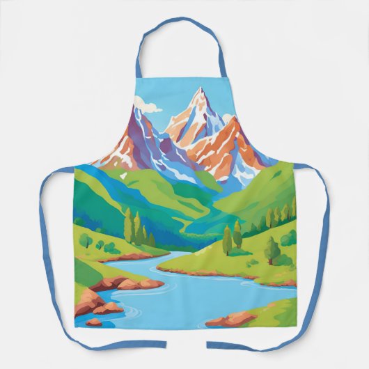 山（ストリームあり） エプロン (正面)