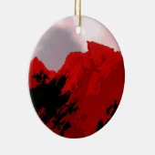 山 セラミックオーナメント (右)