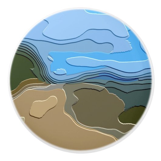 山 セラミックノブ (正面)