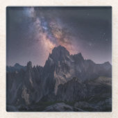 山 |ドロミテス山脈，イタリア ガラスコースター (正面)