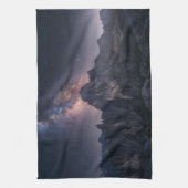 山 |ドロミテス山脈,イタリア キッチンタオル (縦)