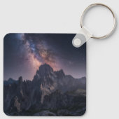 山 |ドロミテス山脈,イタリア キーホルダー (裏面)