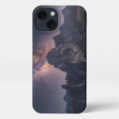 山 |ドロミテス山脈，イタリア iPhoneケース (裏面)