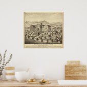 山・ド・シャンタル、ウェスト・バージニア州ホイーリング付近 ポスター (キッチン)